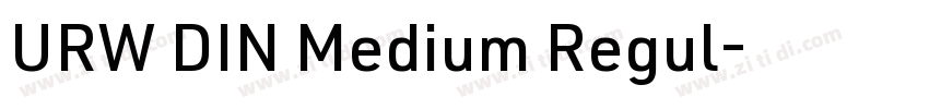 URW DIN Medium Regul字体转换